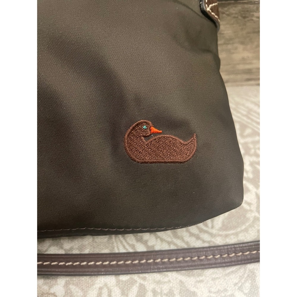 Dooney & Bourke Wayfarer Nylon Crossbody Bag Brown Pink Lining J5154472 - Picture 2 of 5